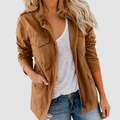 Funktionsjacke für Damen mit Reißverschluss und verstellbarer Taille