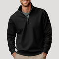 Herren Klassischer Pullover mit Viertelreißverschluss