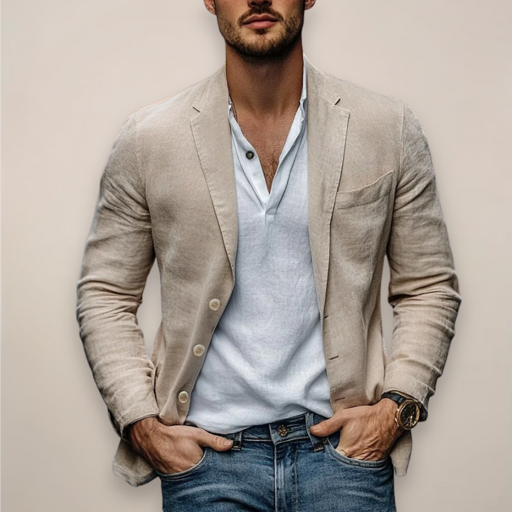 Herren Casual Blazer Sommerstil Modern