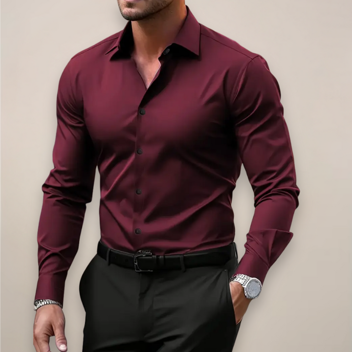 Stilvolles Herren Frühjahrs Slim Fit Hemd