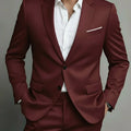 Eleganter Herren Frühjahrs Slim Fit Anzug