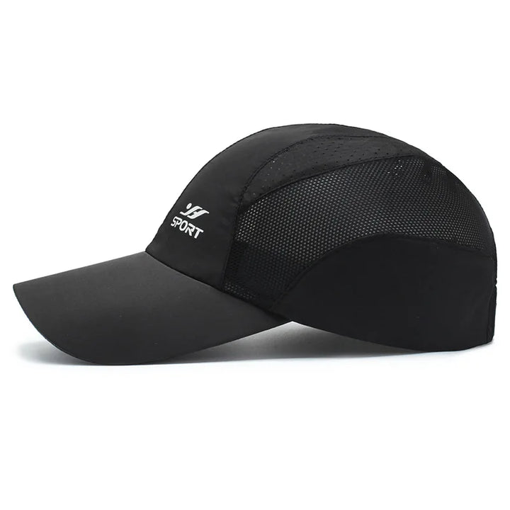 UV-Schutz Atmungsaktive Baseballkappe mit Mesh-Seiten und Schnallenverschluss