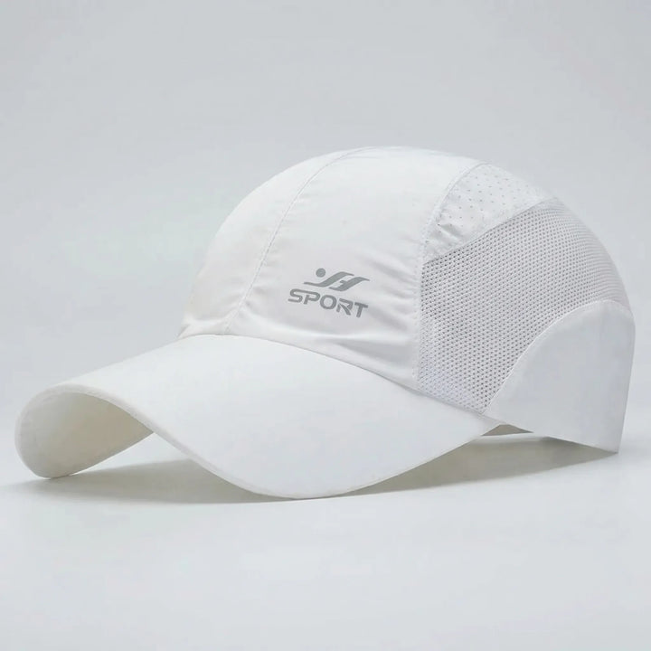 UV-Schutz Atmungsaktive Baseballkappe mit Mesh-Seiten und Schnallenverschluss