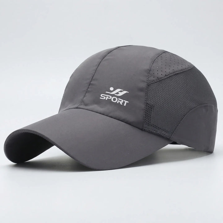 UV-Schutz Atmungsaktive Baseballkappe mit Mesh-Seiten und Schnallenverschluss