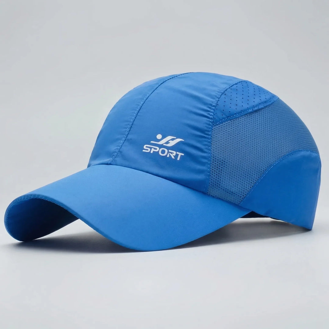 UV-Schutz Atmungsaktive Baseballkappe mit Mesh-Seiten und Schnallenverschluss
