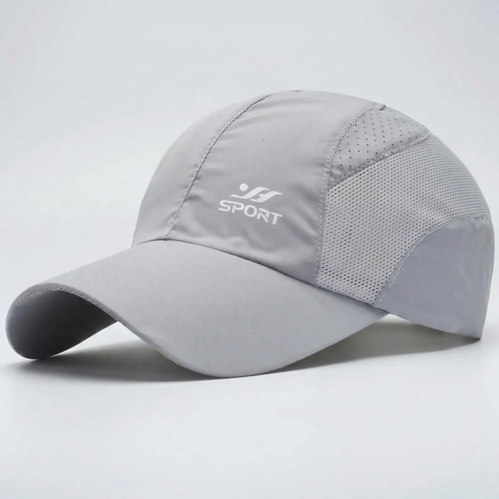 UV-Schutz Atmungsaktive Baseballkappe mit Mesh-Seiten und Schnallenverschluss