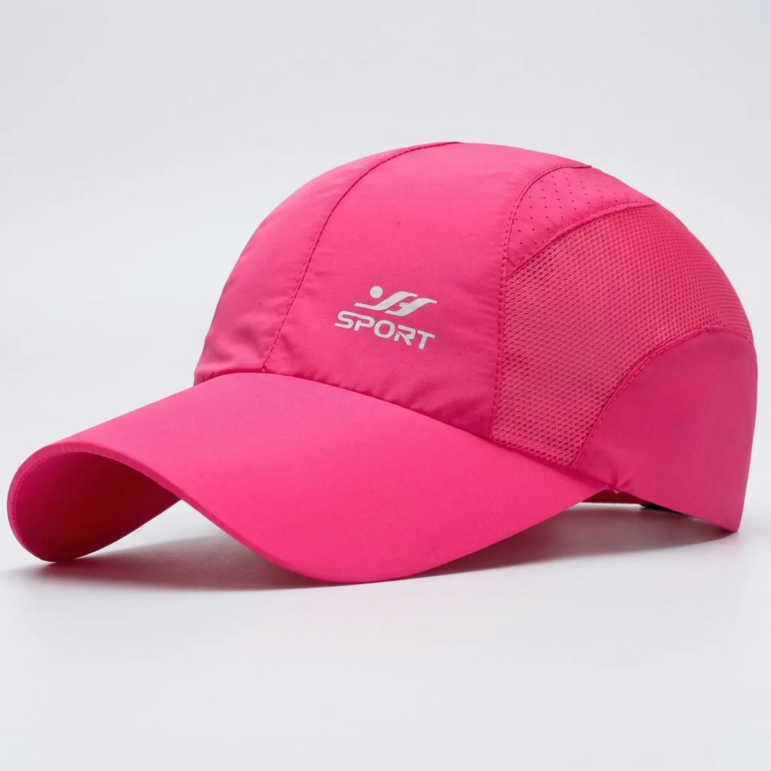 UV-Schutz Atmungsaktive Baseballkappe mit Mesh-Seiten und Schnallenverschluss