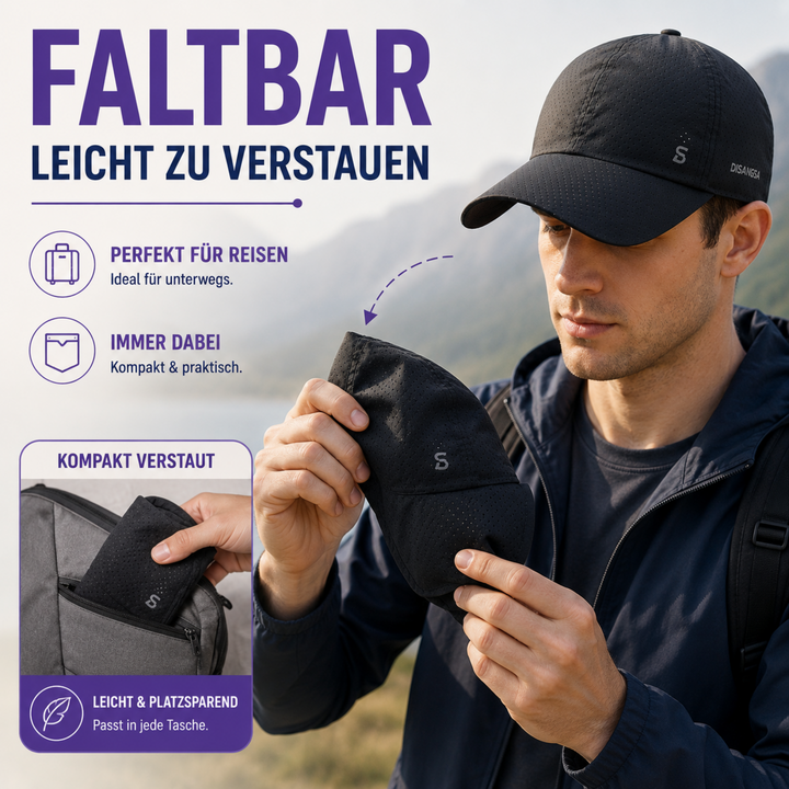 Leichte Perforierte Baseballkappe mit Mesh-Seiten, Atmungsaktiv
