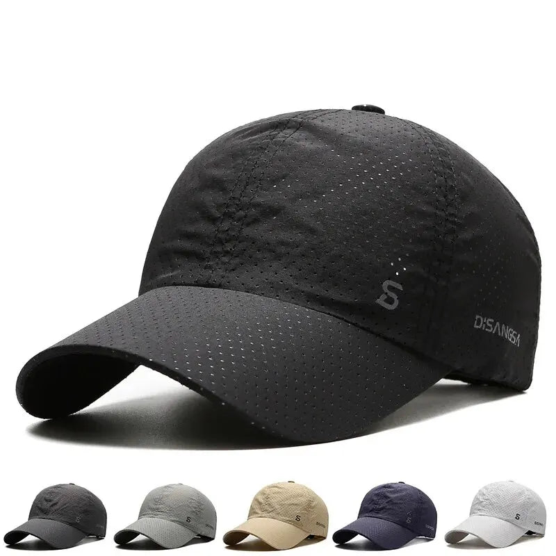 Leichte Perforierte Baseballkappe mit Mesh-Seiten, Atmungsaktiv