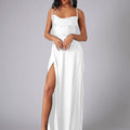 Elegantes Seiden Maxikleid Damen