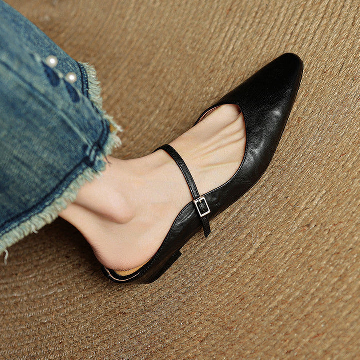 Damen Slipper aus Echtem Leder