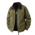 Herren leichte Utility-Jacke mit Stehkragen und praktischen Taschen