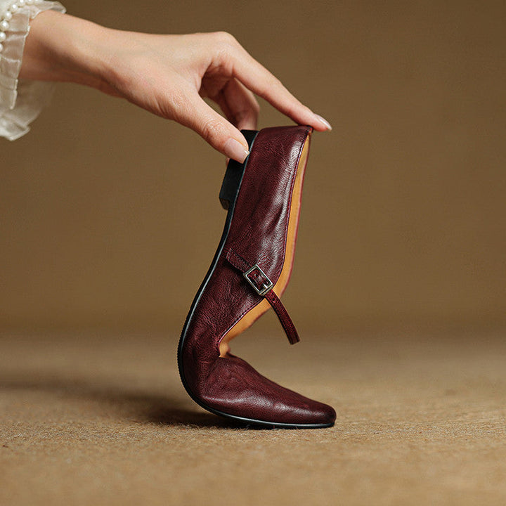 Damen Slipper aus Echtem Leder