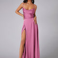 Elegantes Seiden Maxikleid Damen