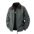 Herren leichte Utility-Jacke mit Stehkragen und praktischen Taschen
