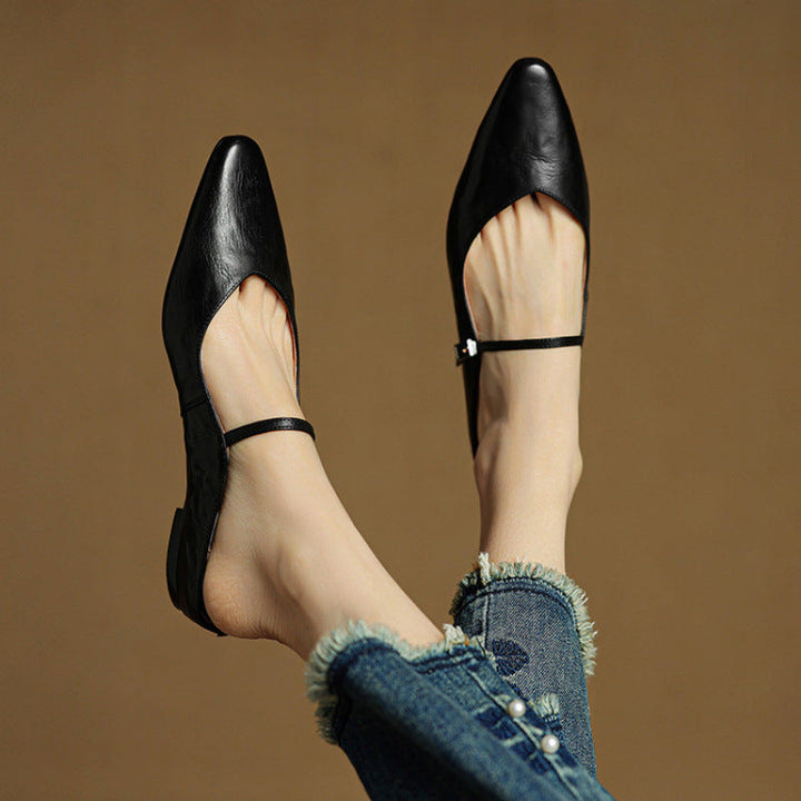 Damen Slipper aus Echtem Leder