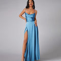 Elegantes Seiden Maxikleid Damen
