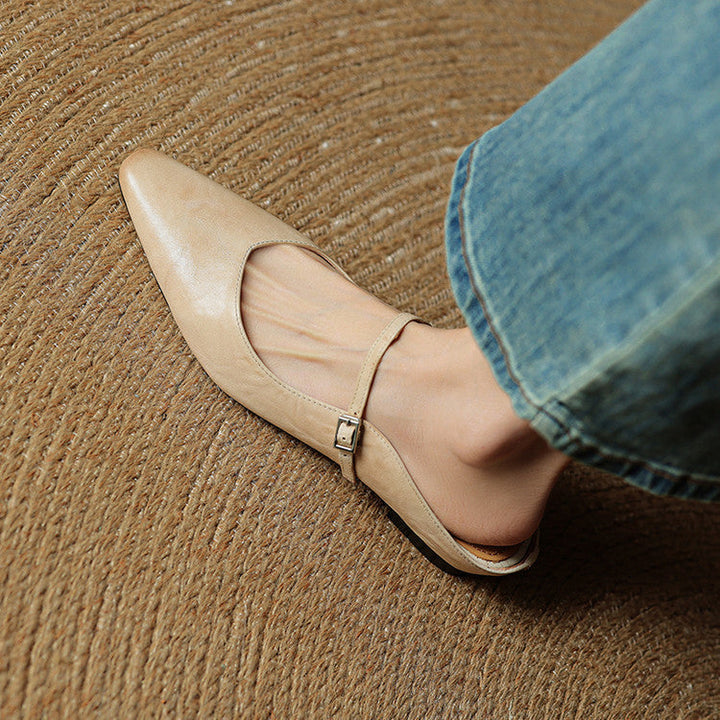 Damen Slipper aus Echtem Leder