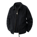 Herren leichte Utility-Jacke mit Stehkragen und praktischen Taschen