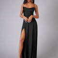 Elegantes Seiden Maxikleid Damen