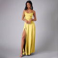 Elegantes Seiden Maxikleid Damen