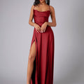 Elegantes Seiden Maxikleid Damen