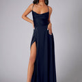 Elegantes Seiden Maxikleid Damen