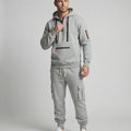 Freizeitanzug Herren mit Hoodie und Cargo Jogginghose