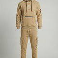 Freizeitanzug Herren mit Hoodie und Cargo Jogginghose