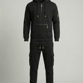 Freizeitanzug Herren mit Hoodie und Cargo Jogginghose