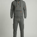 Freizeitanzug Herren mit Hoodie und Cargo Jogginghose