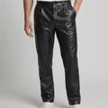 Herren Kunstlederhose elegant geschnitten