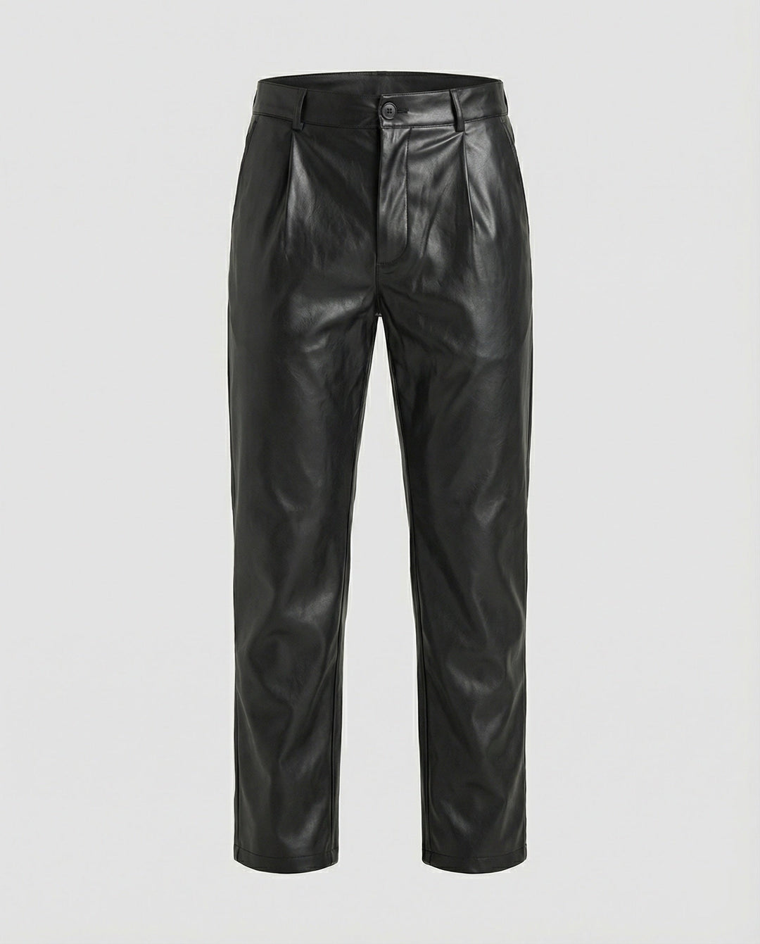 Herren Kunstlederhose elegant geschnitten