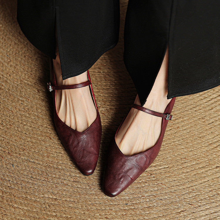 Damen Slipper aus Echtem Leder