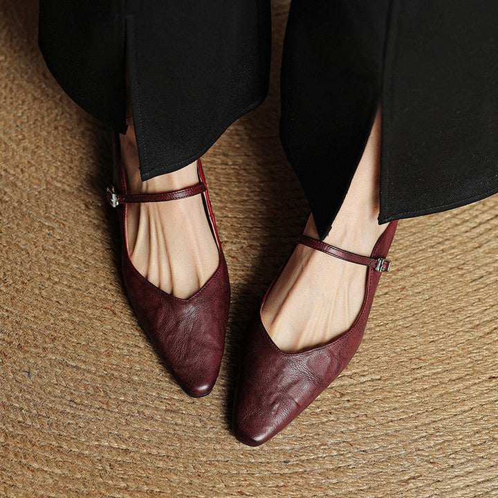 Damen Slipper aus Echtem Leder