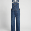 Damen Latzhose Jeans im lässigen Schnitt mit Taschen