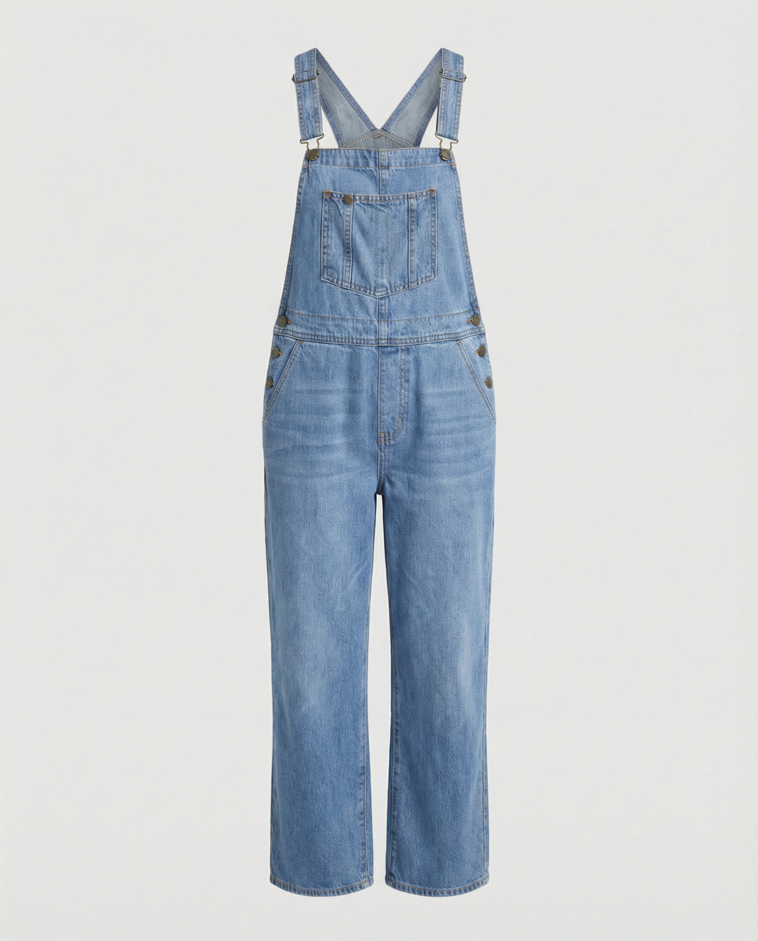 Damen Latzhose Jeans im lässigen Schnitt mit Taschen