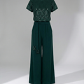 Glitzer Jumpsuit Damen Elegant