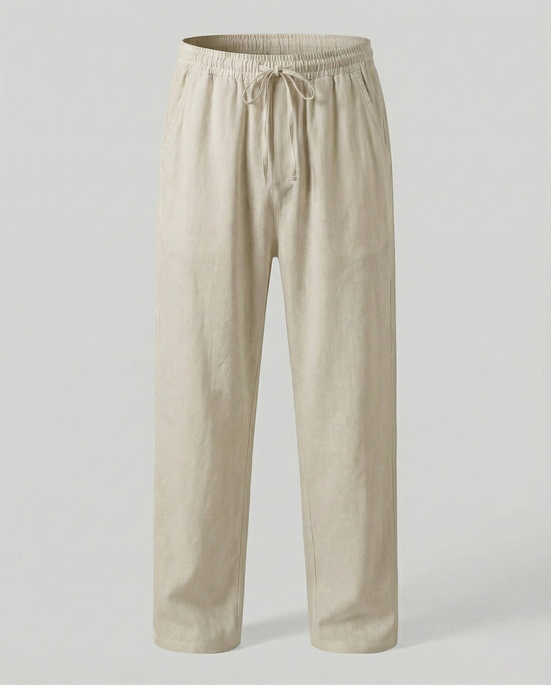 Herren lässige Leinen-Loungehose im Zen-Stil – weites Bein Yogahose atmungsaktiv Sommerhose