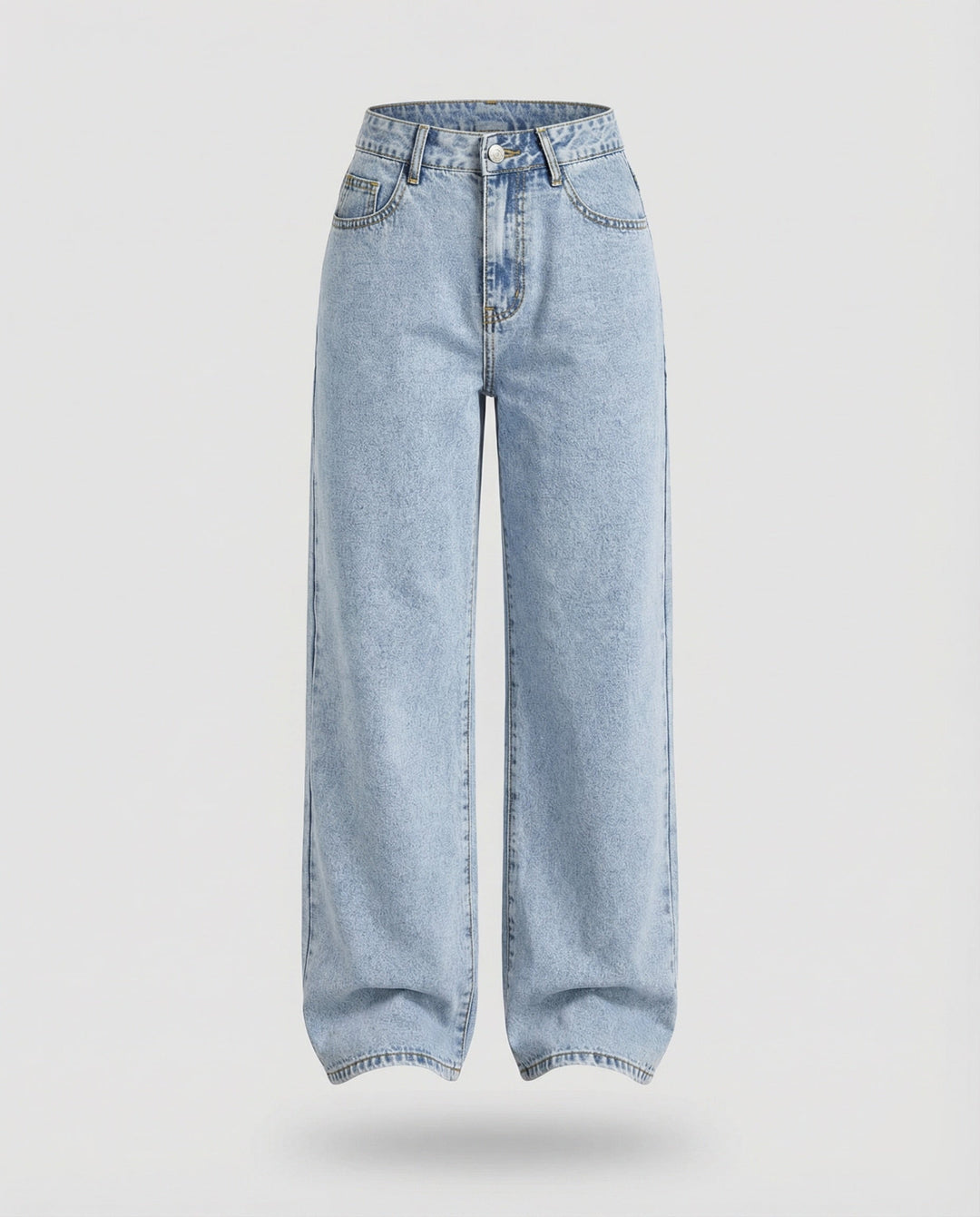 Damen ausgestellte Vintage-Jeans mit weitem Bein