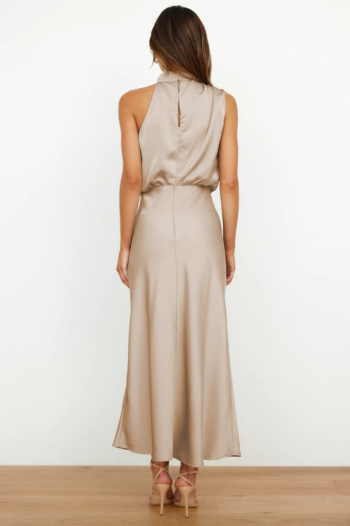 Damen Schickes Neckholder Abendkleid