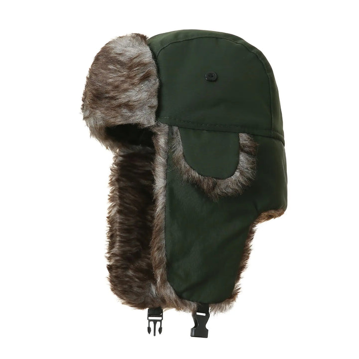 Mütze mit Ohrenklappen – Russische Ushanka Kappe für Männer, Winddicht und Warm