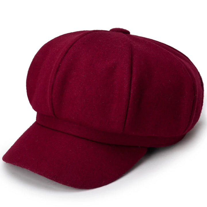 Baskenmütze Kappe – Winddichte Wollkappe für Damen und Herren, Herbst und Winter