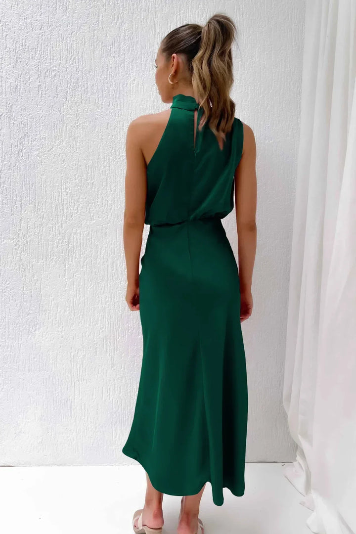 Damen Schickes Neckholder Abendkleid