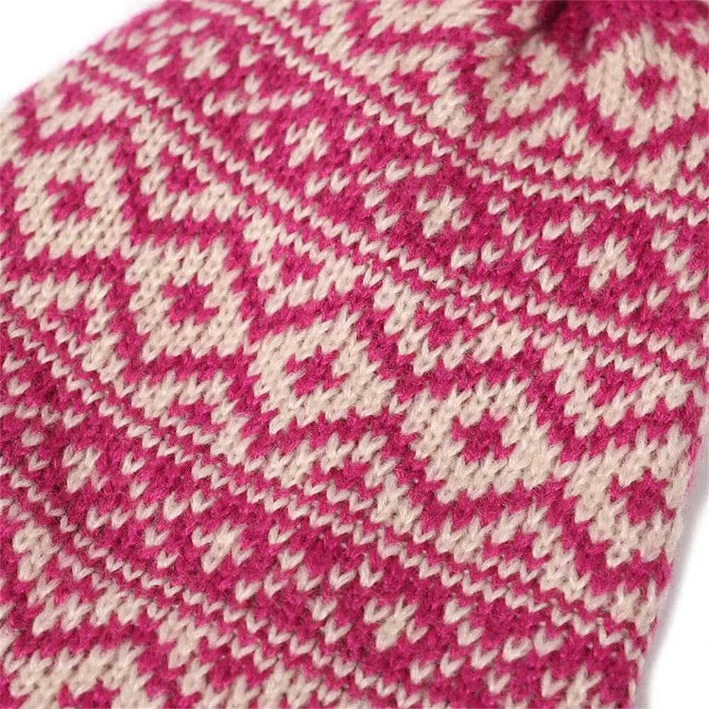 Bommelmütze – Gestrickte Wintermütze mit Bommel für Damen und Herren