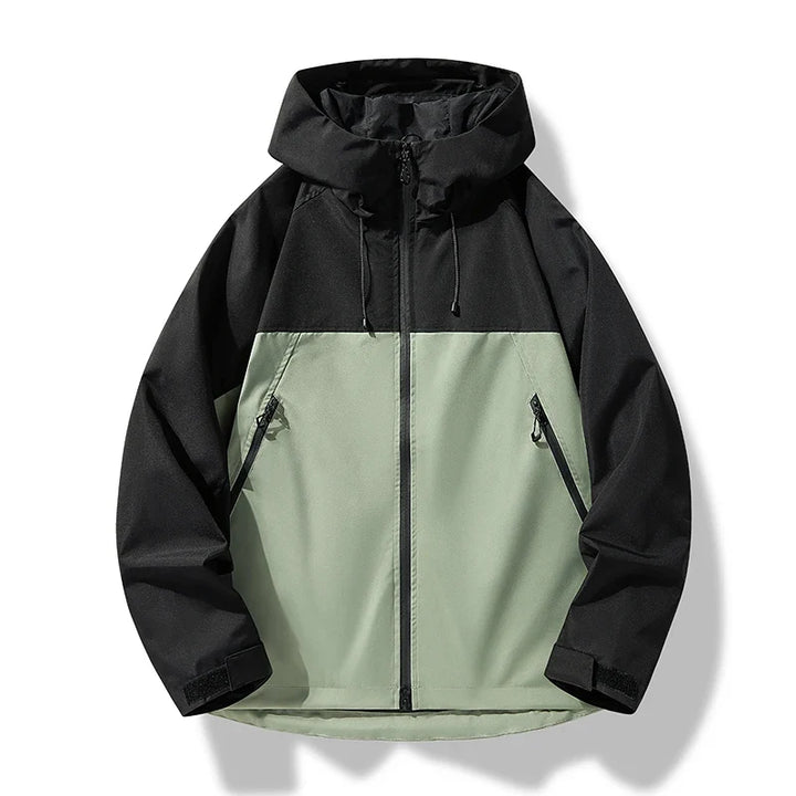 Herren Wasserdichte Kapuzen Winddichte Shell Jacke