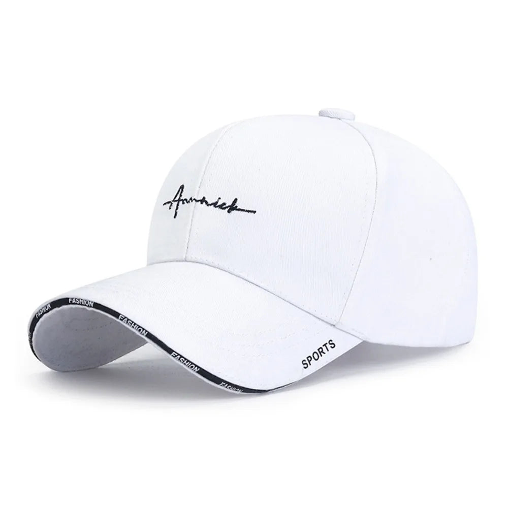 Basecap Männer – Bestickte Baseball Kappe mit Sonnenschutz aus Baumwolle