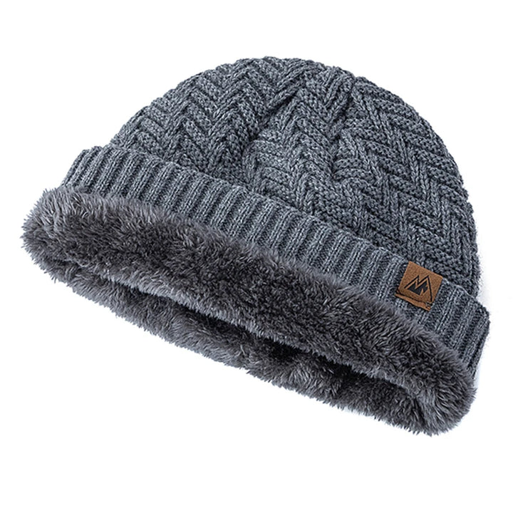 Wintermütze – Gestrickte Beanie mit Fellfutter für Damen und Herren