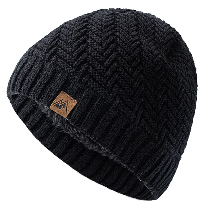 Wintermütze – Gestrickte Beanie mit Fellfutter für Damen und Herren