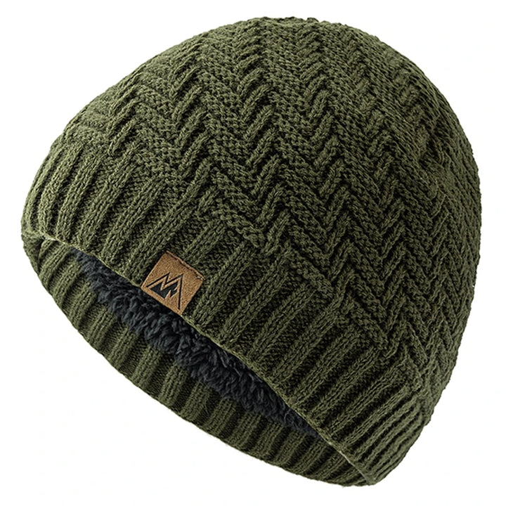 Wintermütze – Gestrickte Beanie mit Fellfutter für Damen und Herren